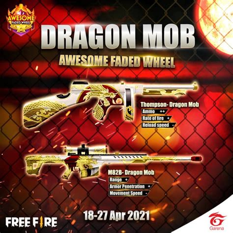 New Faded Wheel Is Live In Free Fire: Get The Dragon Mob Thompson Skin Now