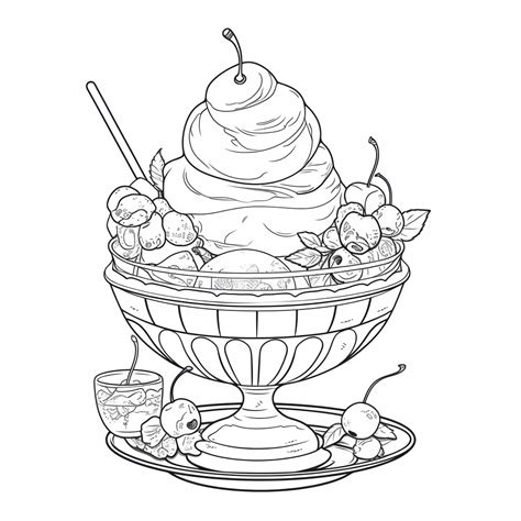 Ice Cream Coloring Pages 的图像结果