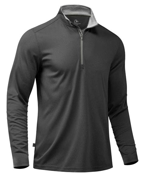 Obla Golf Quarter Zip Pullover for Men Mock Neck Sweatshirt Lightweight ...