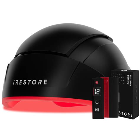 iRestore Elite + Rechargeable Battery Pack - Laser Red Light Therapy for Hair Growth - FDA ...