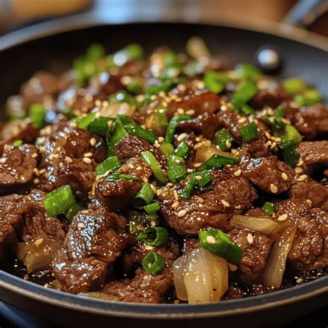 Ultimate Delicious Juicy Honey Soy Glazed Beef Skillet