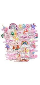 SUNGROWS Hair Clips Set For Kids And Girls Hair Pins Cute Cute Fruit ...