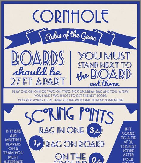 Corn Hole Rules Printable - Printable And Enjoyable Learning