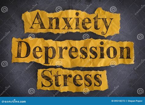 Word Anxiety, Depression and Stress Stock Photo - Image of helpless ...