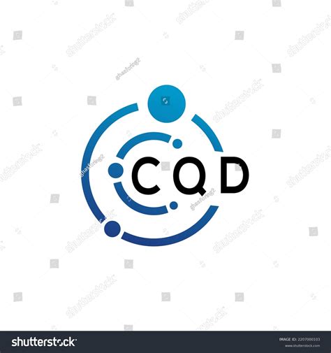 Cqd Letter Logo Design On White Stock Vector (Royalty Free) 2207000103 ...
