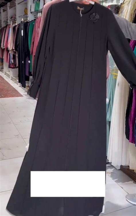 ZOHA PINTEX ZIPPER ABAYA | BLACK