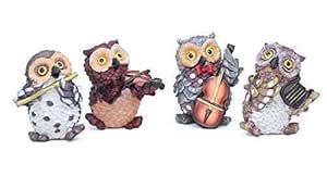 Buy PEARSILK Owl Showpiece Figurines Statues for Good Luck Playing ...