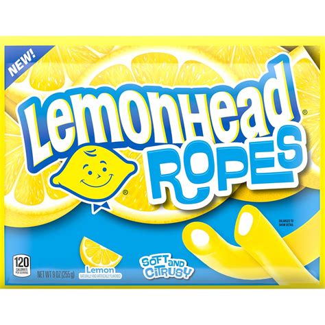 Amazon.com : Lemonhead Ropes, Candy, Lemon, Tart and Citrusy, Soft and ...