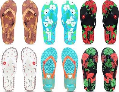Buy Phonolite HAWAII SLIPPER CHAPPAL DAILY USE FOR WOMEN PACK OF 6 PAIR ...