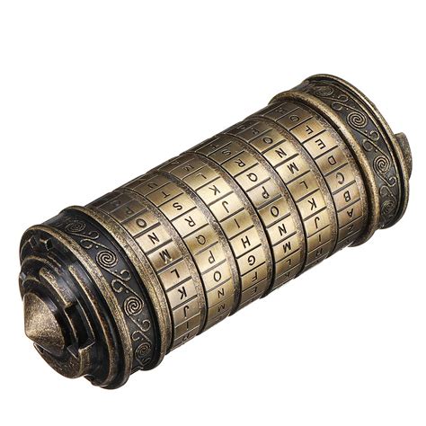 Buy Tanchen The Da Vinci Code Alphabet Lock Mini Cryptex Die Cast ...