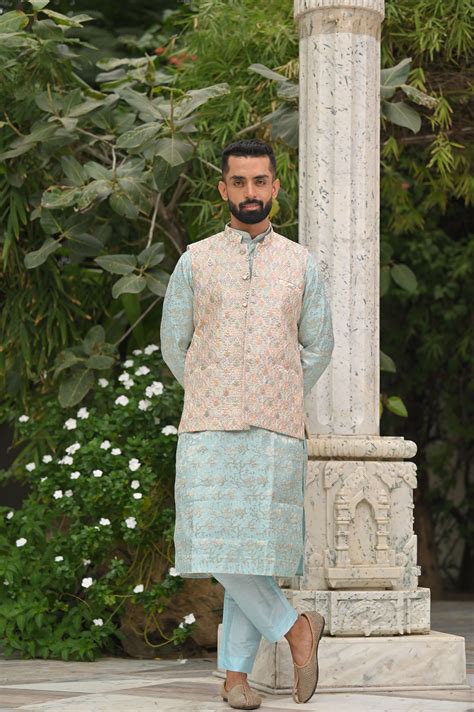 Buy Designer Kurta Jacket Set & Kurta Pajama With Jacket - Apella – Page 2