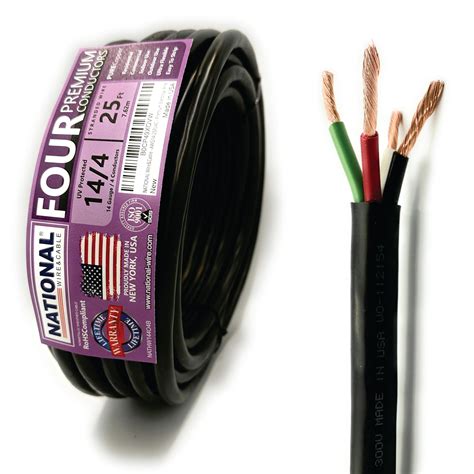 Snapklik.com : NATIONAL Wire & Cable 14 AWG 4-Conductor Premium Copper ...