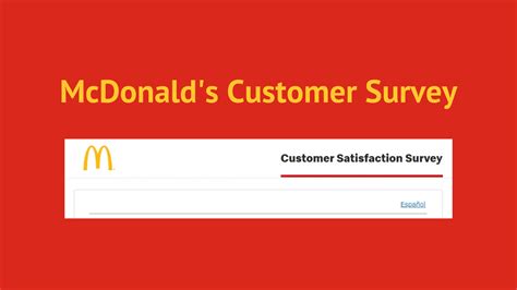 Mcdonald S Survey