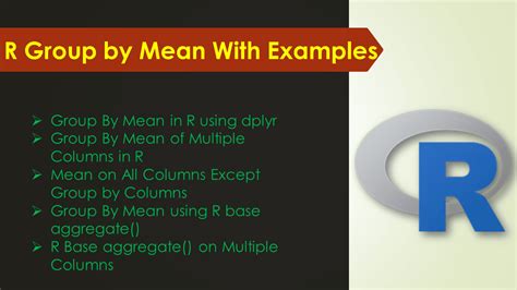 R Group by Mean With Examples - Spark By {Examples}
