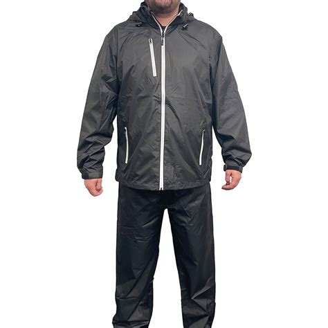 The Weather Company Waterproof Hooded Golf Rain Suit (Jacket & Pants ...