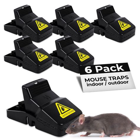 TwinTech JAWS Reusable Mouse Traps for Home | Powerful Plastic Mouse ...