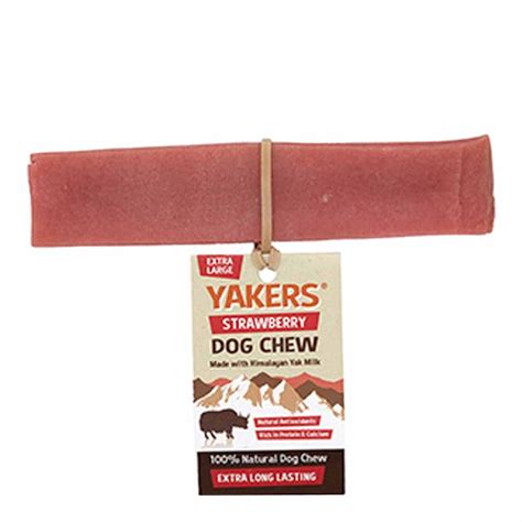 Yakers Dog Chew Strawberry | Dog Chews Treats