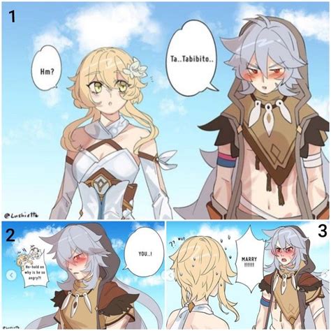 Lumine x Razor comic || Genshin Impact || 1/2