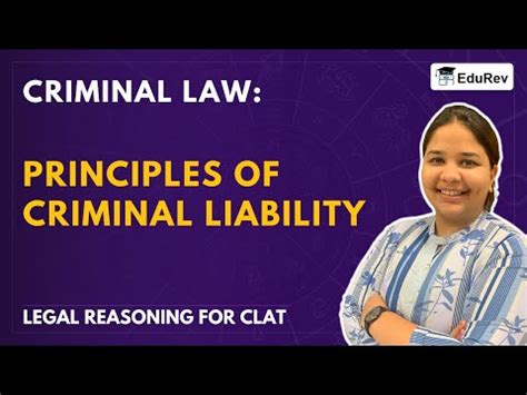 General Principles of Criminal Liability Video Lecture - Law for UGC NET