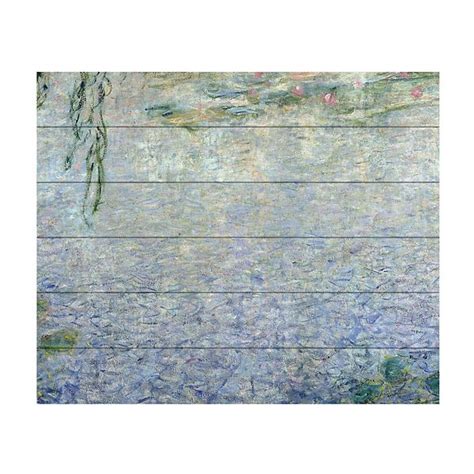 Trademark Fine Art Claude Monet 'Woman With a Parasol 1875' Wood Slat Art