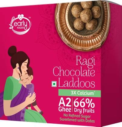 Early Foods Ragi Chocolate Laddoos Box Price in India - Buy Early Foods ...