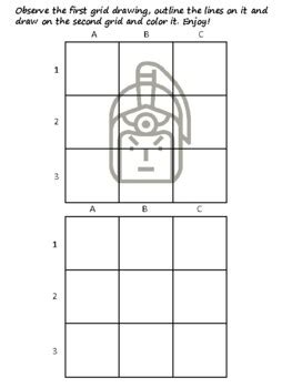 33 Ancient Warrior Easy Grid Drawing Activities, Ancient Warrior Art ...