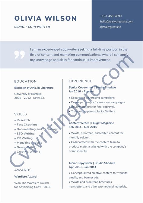 Image result for How to Write a CV Example