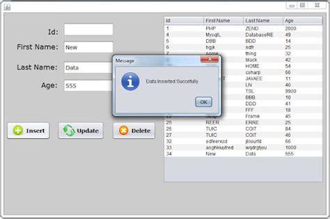 API Insert Method Java 的图像结果