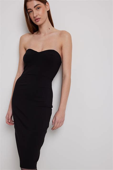 Tight Black Strapless Dress