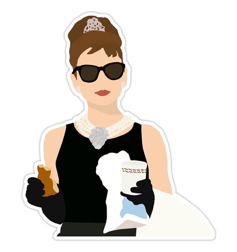 Breakfast at tiffany s holly golightly sticker – Artofit