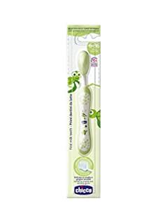 Chicco First Milk Toothbrush For Babies 6 To 36 Months, Green, Manual ...