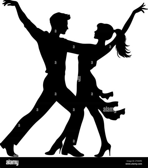 Dancers couple dancing Stock Vector Images - Alamy