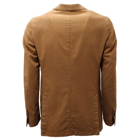 2036AG giacca uomo PANAMA JACKET brown cotton blend jacket man