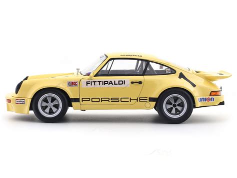 1974 Porsche 911 IROC No1 Emerson Fittipaldi Yellow 1:18 Solido ...