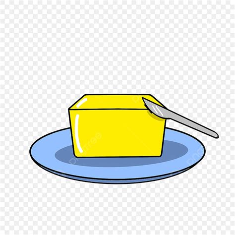 Butter Clipart Vector, Minimalistic Butter Clip Art, Butter Clipart ...