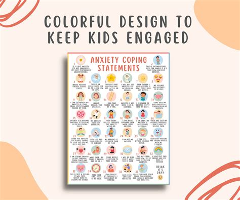 35 Anxiety Coping Statements Poster for Kids & Teens – MindSpacePrintables
