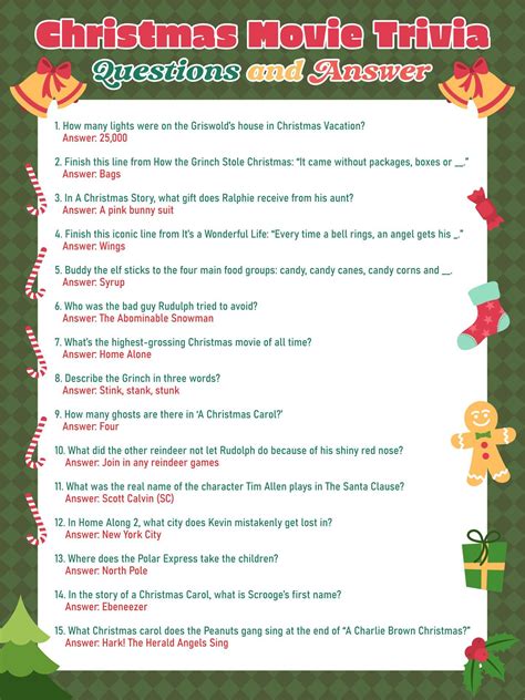 Christmas Trivia Questions - 15 Free PDF Printables | Printablee ...