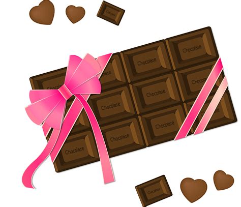 Valentine Chocolate Bar Clip Art Premium PSD | 3D Valentine Chocolate