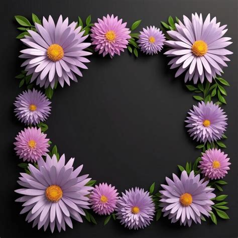 Flowers border with copy space for greeting text advertising voucher ...