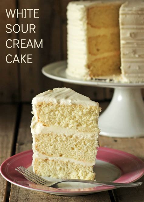White Sour Cream Cake Recipe • CakeJournal.com