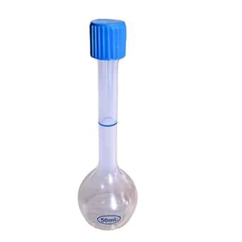 AANIJ® Plastic volumetric measuring flask with Screw cap 50 ml (Pack of ...