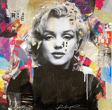 Gieler - "I Defy Gravity" Marilyn Monroe Portrait Pop Art Street Art ...
