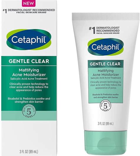Cetaphil Face Moisturizer, Gentle Clear Mattifying Acne Moisturizer ...