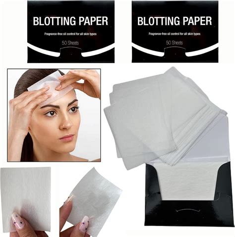 2 Packs Unscented Natural Abaca Blotting Paper - 100 Oil Blotting Sheets - Makeup Friendly for ...