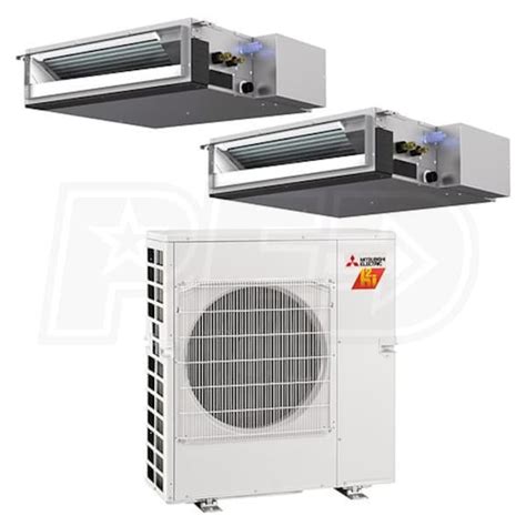 Mitsubishi MXZ3C30NAHZ3 SEZKD15 SEZKD15 Concealed Duct 2-Zone System ...