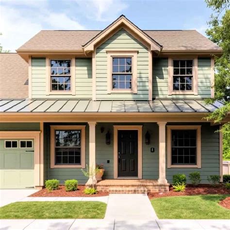 Light Sage Green Siding House Picking The Perfect Exterior Paint