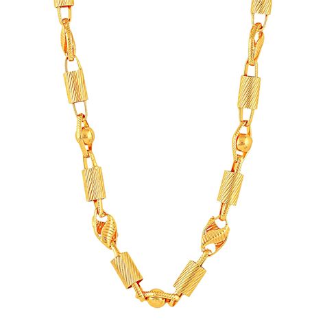 MEENAZ Chain for Men Boys Husband gents boyfriend Stylish golden Chain ...