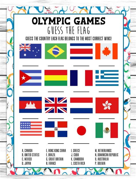 Olympics Printables - Printable Board Games