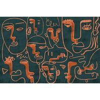 Abstract Painting Based Wallpaper Life n Colors Modern Pattern | Multi ...