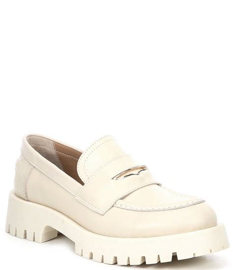 Steve madden lawrence leather lug sole platform loafers 6m – Artofit